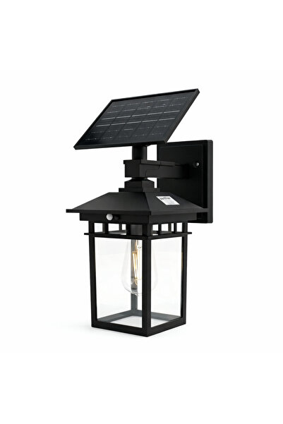 Panther Rustik Tasarımlı Retro Güneş Enerjili Solar Dekoratif Duvar Apliği