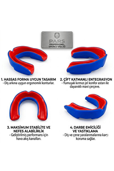 Pars Profesyonel Boks Dişliği PRS-1010 Çift Renkli