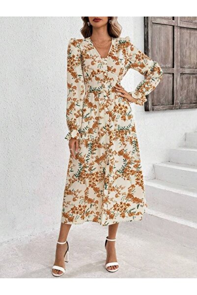 Iuliashop Rochie lungă florală Porto Alba - XL