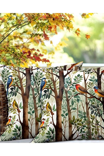 Ardizayn Αφηρημένο Πουλί - Βελούδινο Υφασμάτινο Κάλυμμα Μαξιλαριού 2 τεμαχίων...