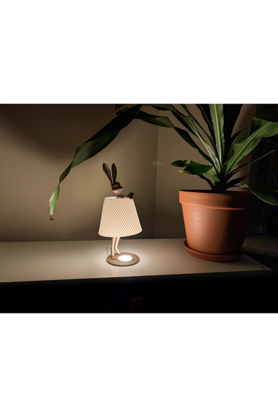 Devotech Led Table Lamp with Rabbit Figure |   Decorative Night Light Cute Am...