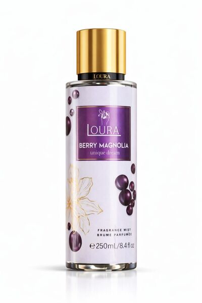 Loura Cosmetic Λόρα Μπέρι Μανόλια Σπρέι Σώματος 250ml – Γλυκό Φρουτώδες & Ανθ...