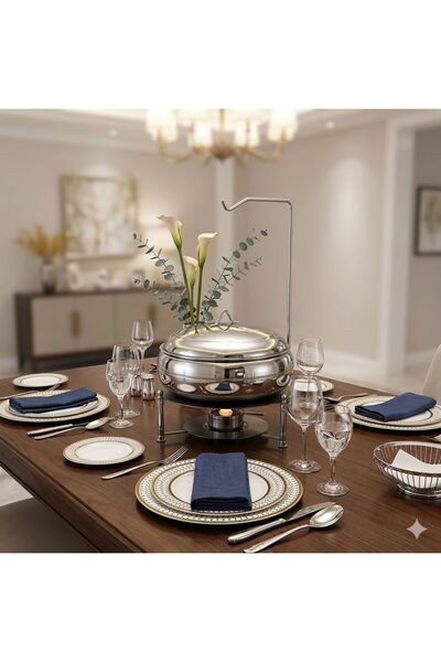 Wahat Aliamtiaz Luxury Stainless Steel Buffet Stove Base Warmer 8L Chafing Dish