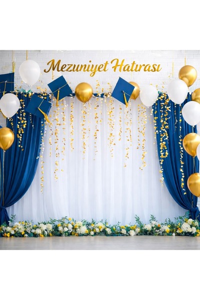 PROMISEBACKDROP2 250x200 Cm Ek Dikişli Mezuniyet Hatırası Fonu Okul Etkinlik Fon
