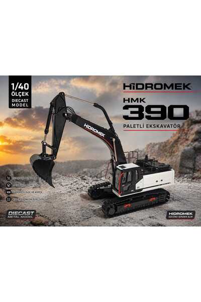 Aksoy Toys 1/40 Ölçek Diecast Hidromek HMK 390 Metal Paletli Ekskavatör Kolek...