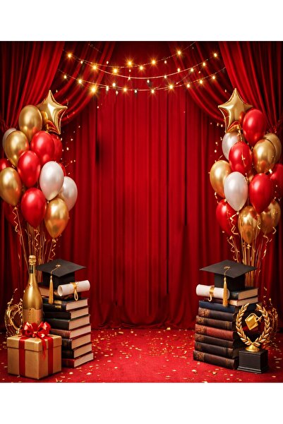 PROMISEBACKDROP2 250x200 Cm Ek Dikişli Mezuniyet Hatırası Fonu Okul Etkinlik Fon