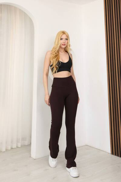 SUN STYLE Γυναικείο κολάν ισπανικού τύπου με ραβδώσεις, 90% βαμβάκι – Ελαστικ...