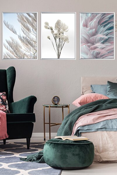 Linacci Σετ αφίσας με τριπλό αλουμίνιο ασημί μεταλλικό πλαίσιο