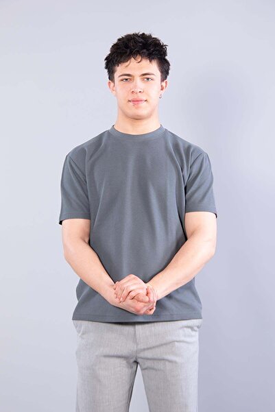 Mckanzie 2351 Αμερικάνικο μπλουζάκι Πικέ με λαιμόκοψη Ο και κανονική εφαρμογή