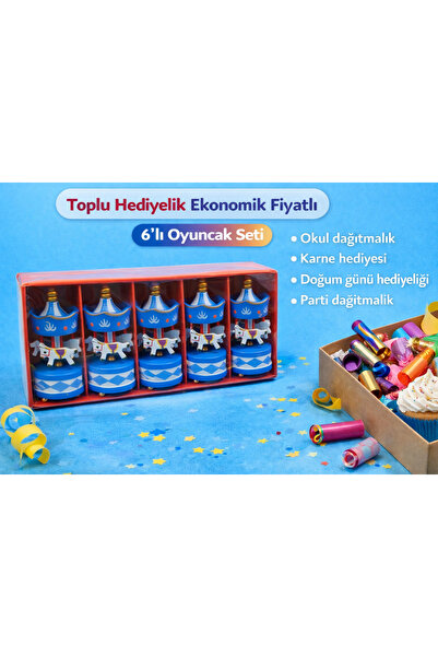 KAR TANESİ 6’lı Mavi Mini Atlı Karınca Oyuncak Seti | Okul Karne Hediyesi Par...