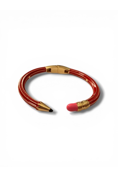 Bo Takı ve Aksesuar Pen Model Colored Enamel Handcuff Bracelets