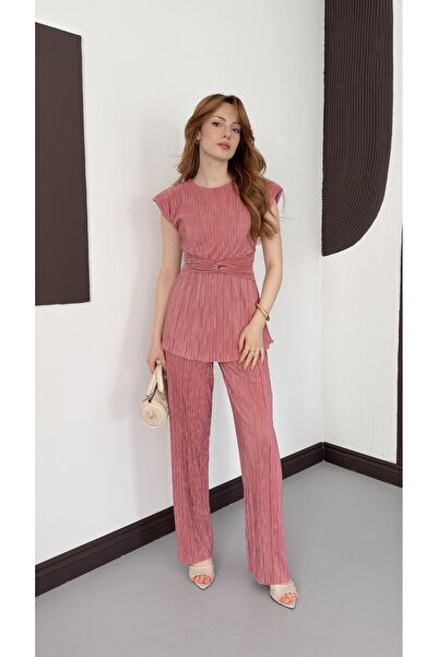 verabelle Πλισέ σατέν μπλούζα με λεπτομέρεια δεσίματος, με επένδυση και επωμί...