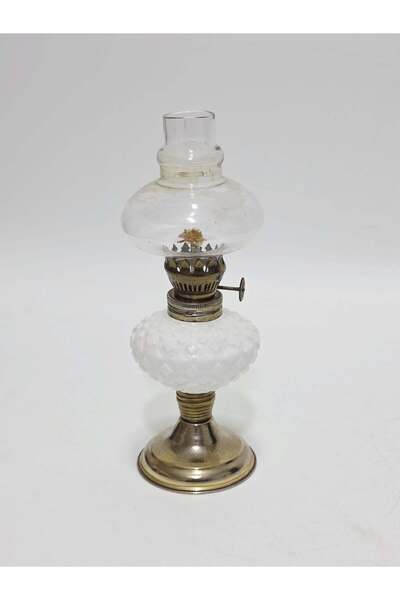 Hasyılmaz Antika Opal Cam Gaz Lambası 023