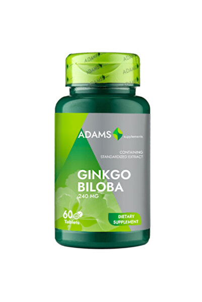 Adams Supplements Ginkgo Biloba, 60cps,