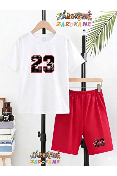 ZAROKANE Chicago23 Yazi Printed Top and Shorts/T-Shirt Two-Piece Summer Child...