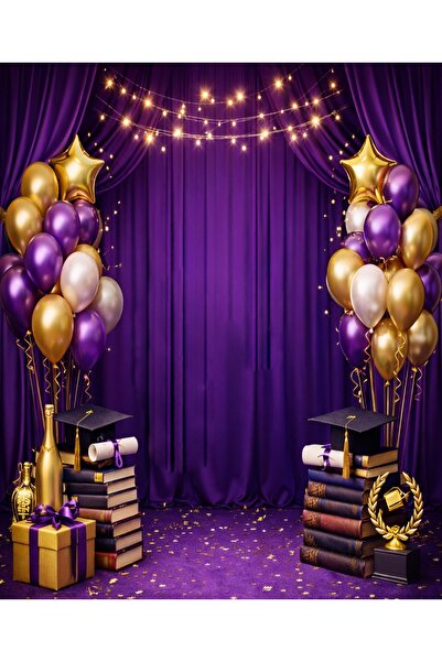 PROMISEBACKDROP2 خلفية تذكارية للتخرج مقاس 200x200 سم، خلفية للفعاليات المدرس...