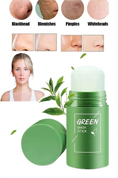 HİROS'H Yeşil Çay Özlü Siyah Nokta Ve Maskesi & Green Tea Mask Stick