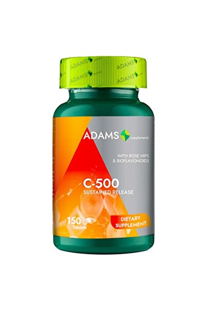 Adams Supplements Vitamina C-500 cu macese, 150cps