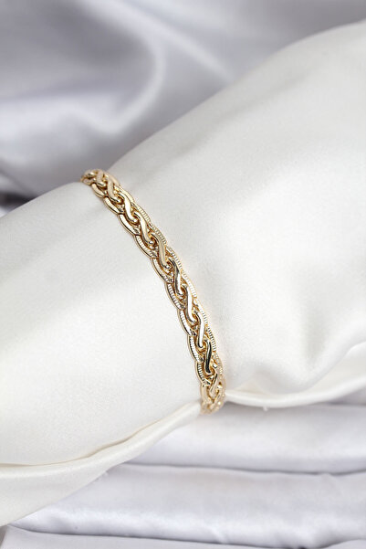 NY JOY Plated Laser Chain Model cm Women's Bracelet