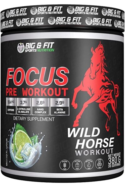 BIG & FIT SPORTS NUTRITION Wild Horse Pre-Workout Supplement 380g Mojito