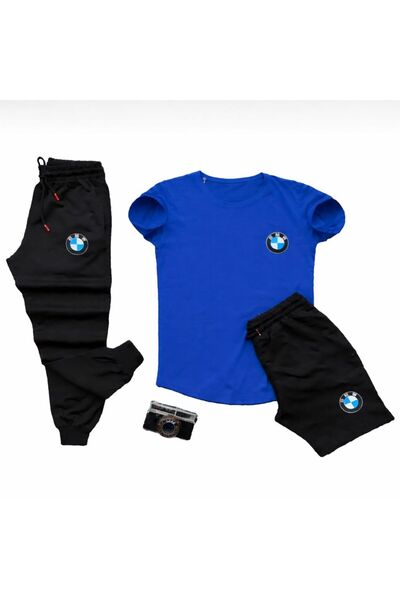 YK WEAR ТРИЧАСТИКЪМЕН КОМПЛЕКТ BMV: ТЕНИСКА, КЪСИ ПАНТАЛОНИ, СПОРТЕН ЕКИП УНИ...