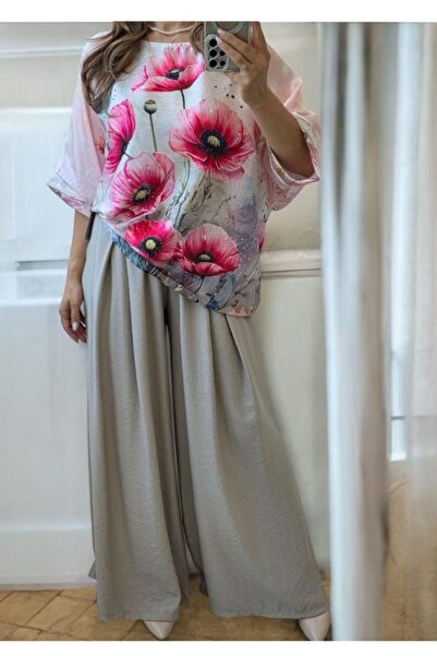 OnlyForYou Flared viscose pants with Belt included
