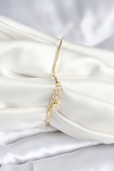 Hobibahçem Colorful Butterfly Figure Gold Color Brass Women's Bracelet