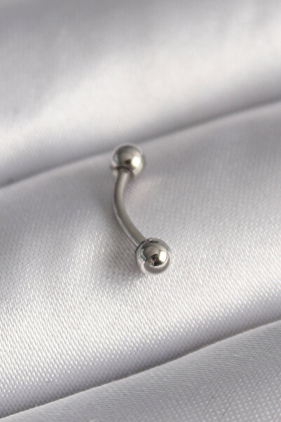 Bezos Piercing model cu toc din oțel 316L de culoare argintie