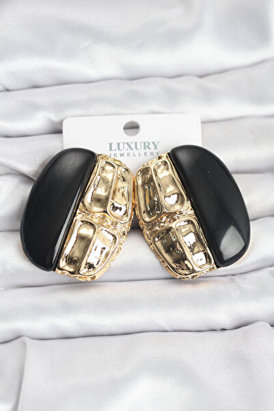 Twin Store Black Rk Brass Women's Earrings