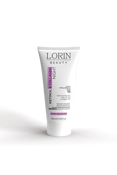 LORİN BEAUTY LORIN Retinol & Collagen Night Onarıcı Bakım Kremi