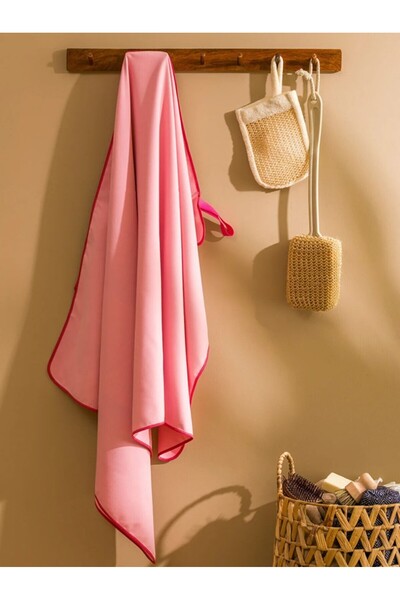 LC Waikiki LCW Home Pembe Kadın Plaj Havlusu 80x130 Cm (Mikrofiber)