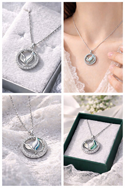 Regina Gems Zirkon Taşlı Altın Renk Lale Çelik Kolye