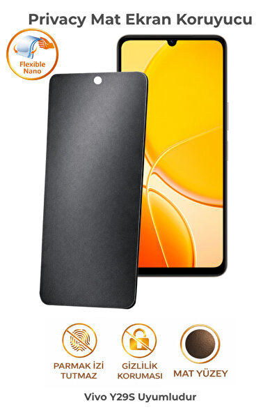 Vivo Y29s Compatible Privacy Matte Screen Protector Privacy Protected Fingerprint Proof
