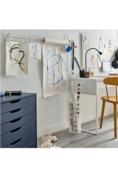 IKEA QUİCK Plastik Poşet Standı Yükseklik 45 Cm Dolap İçi Poşetlik Beyaz Renk Düzenleyici Organizer 00216