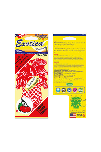 Exotica Fresheners Palm Tree Cherry Oto Asma Koku (Made In Usa)