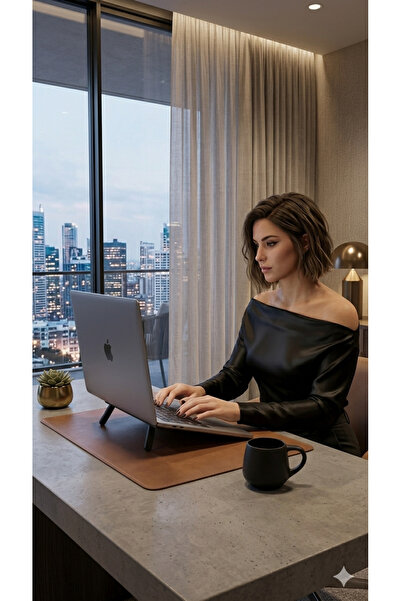 HGROUP Taşınabilir Katlanır Laptop Standı - Ergonomik Yükseltici Laptop Tutuc...