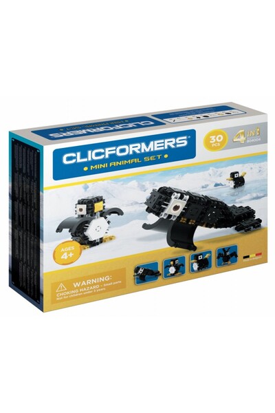 Clicstoys Set de construit Clicformers - Mini Animal Set 30 piese