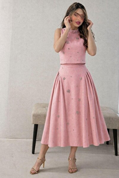 Mar style Embroidered Luxury Rose Set