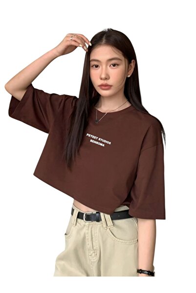 E-ROMA PETEET ΣΤΟΥΔΙΟ Τυπωμένο Κροπ Τιστριτς 3UT4