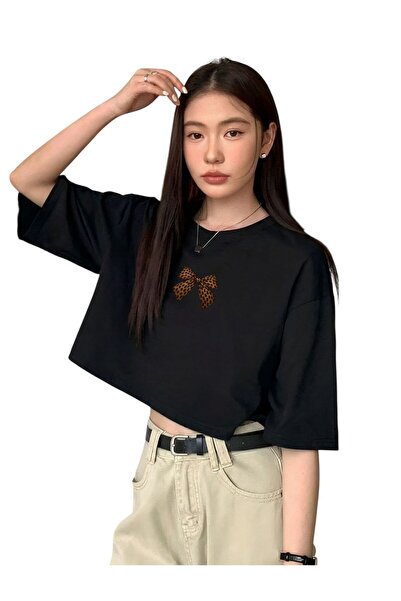 DM DOLCE MORE Κοντό μπλουζάκι με στάμπα κορδέλας 3UT3