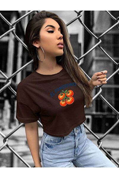 BENROMA ΜΠΛΟΥΖΑΚΙ ΚΡΟΠ ΜΕ ΣΤΑΜΠΑ ΝΤΟΜΑΤΑΣ 3UT5