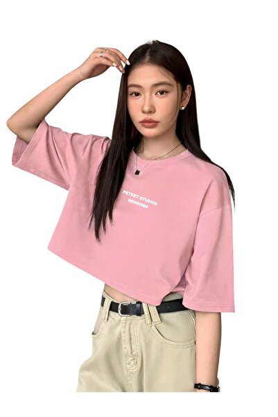 E-ROMA PETEET ΣΤΟΥΔΙΟ Τυπωμένο Κροπ Τιστριτς 3UT4