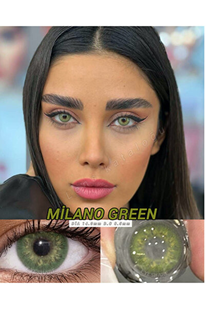 Eyeshop MİLANO GREEN Göz Lensi Numarasız Doğal Görünümlü Kulanım Suresi 12 Ay