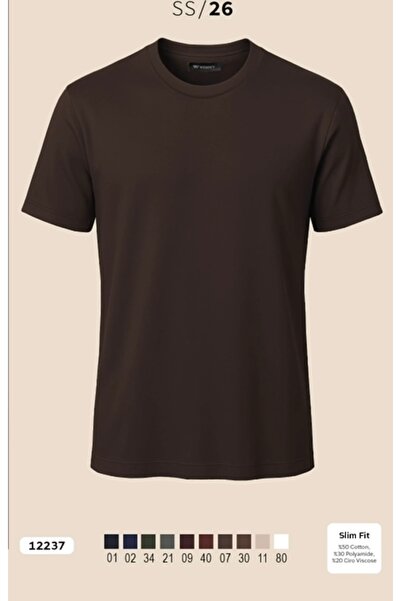 ENDEMRE Wemsey Imported Fabric Basic Collar Top Quality Men's T-Shirt