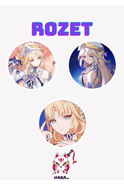 Hara Company Genshin Impact Oyunu Nicole Oyun Rozet Seti 3’lü
