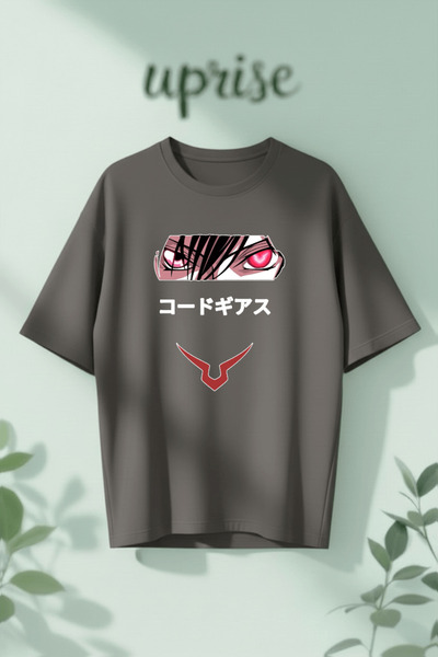 Vordevia Μπλουζάκι Code Geass Anime με στάμπα από βαμβάκι σε μεγάλο μέγεθος