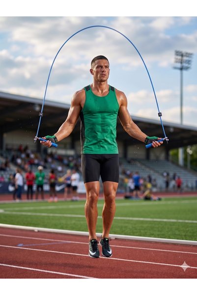 nkspor 3m Crossfit Adjustable Aluminum Handle Jump Rope - Fitness- Rope - Jump - Exercise - Sports