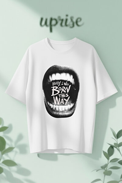 Vordevia Baby I Was Born This Way Printed Cotton Oversize T-Shirt
