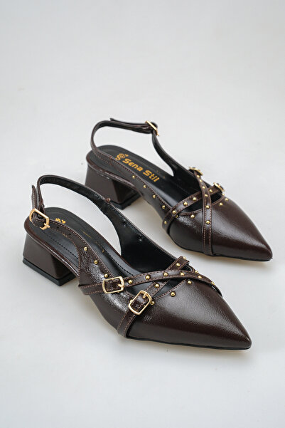 SENASTİL S150 Γυναικεία παπούτσια μοντέλου slingback με χιαστί λουράκια, ανοι...