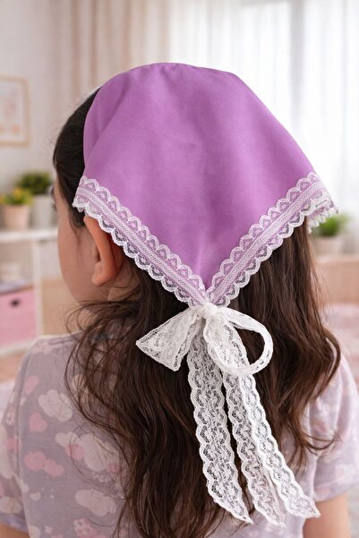 EMKSHOP Μποέμ μπαντάνα με κορώνα και λεπτομέρεια από γκιπούρ